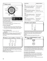 Предварительный просмотр 10 страницы Whirlpool Cabrio WTW8200YW0 Use And Care Manual