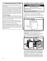 Предварительный просмотр 12 страницы Whirlpool Cabrio WTW8500DW Installation Instructions Manual