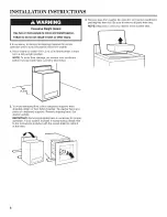 Preview for 8 page of Whirlpool CAE2743BQ Installation Instructions Manual