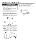 Предварительный просмотр 21 страницы Whirlpool CAE2743BQ0 Installation Instructions Manual