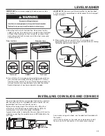 Предварительный просмотр 11 страницы Whirlpool CAE2765FQ0 Installation Instructions Manual