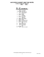 Preview for 9 page of Whirlpool CAM2742TQ0 Parts List