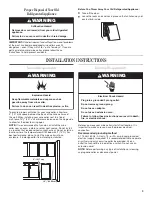 Предварительный просмотр 3 страницы Whirlpool CAVE  VIN WWC4589BLS Use And Care Manual