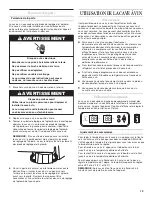 Предварительный просмотр 15 страницы Whirlpool CAVE  VIN WWC4589BLS Use And Care Manual