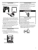 Предварительный просмотр 9 страницы Whirlpool CED9050 Installation Instructions Manual