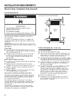 Предварительный просмотр 14 страницы Whirlpool CED9150GW Installation Instructions Manual