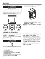 Предварительный просмотр 24 страницы Whirlpool CED9150GW Installation Instructions Manual