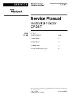 Preview for 1 page of Whirlpool CF 26 T Service