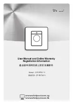 Предварительный просмотр 1 страницы Whirlpool CFCR70211 User Manual