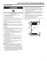 Preview for 7 page of Whirlpool CGD9050AW Installation Instructions Manual