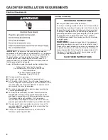 Preview for 8 page of Whirlpool CGD9050AW Installation Instructions Manual