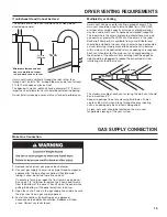 Preview for 15 page of Whirlpool CGD9050AW Installation Instructions Manual