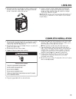 Preview for 23 page of Whirlpool CGD9050AW Installation Instructions Manual