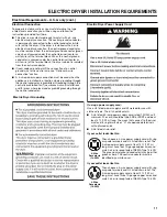 Предварительный просмотр 11 страницы Whirlpool CGM2745FQ Installation Instructions Manual