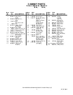 Preview for 7 page of Whirlpool CGM2941TQ0 Parts List