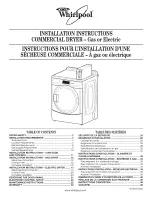 Whirlpool CGW9100VQ0 Installation Manual preview