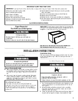 Preview for 3 page of Whirlpool Chest freezer Use & Care Manual