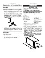 Предварительный просмотр 7 страницы Whirlpool Chillerator GARAGE REFRIGERATOR Use And Care Manual