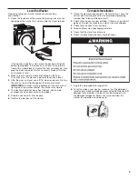 Предварительный просмотр 9 страницы Whirlpool CHW9060AW Installation Instructions Manual