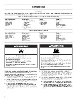 Предварительный просмотр 4 страницы Whirlpool Clothes Dryer User Instructions
