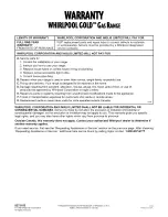 Preview for 40 page of Whirlpool Cold YGS395LEG Use & Care Manual