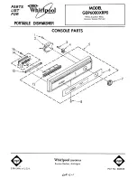 Whirlpool CONSOLE GDP6000XRPO Parts List предпросмотр