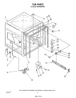 Предварительный просмотр 8 страницы Whirlpool CONSOLE GDP6000XRPO Parts List