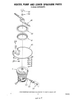 Предварительный просмотр 13 страницы Whirlpool CONSOLE GDP6000XRPO Parts List