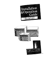 Preview for 1 page of Whirlpool Coolerator CAW21D2A1 Installation & Operation Manual