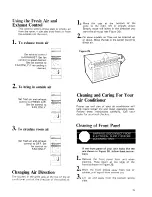 Preview for 15 page of Whirlpool Coolerator CAW21D2A1 Installation & Operation Manual