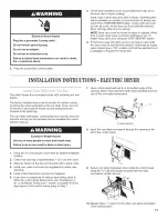 Preview for 11 page of Whirlpool CSP2760TQ0 Installation Instructions Manual