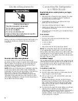 Preview for 6 page of Whirlpool CT14NKXJN00 Refrigerator Use & Care Manual