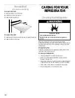 Preview for 16 page of Whirlpool CT14NKXJN00 Refrigerator Use & Care Manual