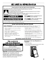 Preview for 25 page of Whirlpool CT14NKXJN00 Refrigerator Use & Care Manual