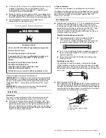 Preview for 5 page of Whirlpool CWG3100AA Installation Instructions Manual