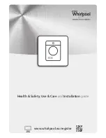 Предварительный просмотр 1 страницы Whirlpool DDLX 70113 Health & Safety, Use & Care And Installation Manual