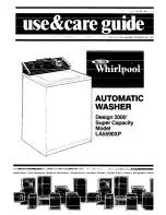 Preview for 1 page of Whirlpool Design 2000 LA5590XP Use & Care Manual