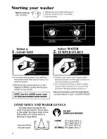 Preview for 4 page of Whirlpool Design 2000 LA5600XP Use & Care Manual