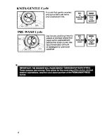 Preview for 8 page of Whirlpool Design 2000 LA6200XP Use & Care Manual