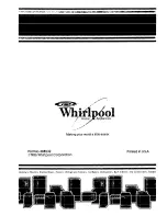 Preview for 16 page of Whirlpool Design 2000 LA6200XP Use & Care Manual