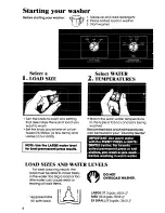 Preview for 4 page of Whirlpool Design 2000 LA6500XP Use & Care Manual