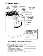 Предварительный просмотр 2 страницы Whirlpool Design 2000 LA77OOXP Use & Care Manual