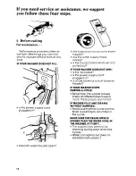 Предварительный просмотр 14 страницы Whirlpool Design 2000 Use & Care Manual