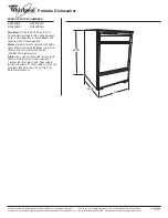 Whirlpool DP840SWP Dimension Manual preview