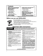 Preview for 2 page of Whirlpool DP8500XT Series Use & Care Manual