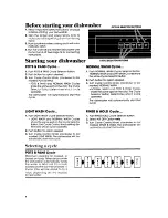 Preview for 8 page of Whirlpool DP8500XT Series Use & Care Manual