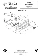 Whirlpool DP8700XTN0 Parts Manual предпросмотр