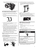 Предварительный просмотр 11 страницы Whirlpool DU018DWT - INSTALLATION 11-2007 Installation Instructions Manual