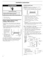 Предварительный просмотр 6 страницы Whirlpool DU018DWTB0 Installation Instructions Manual