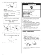 Предварительный просмотр 12 страницы Whirlpool DU018DWTB0 Installation Instructions Manual